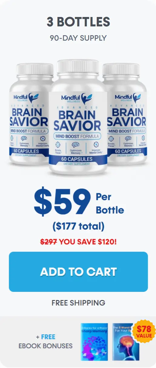 Brain Savior three bottles